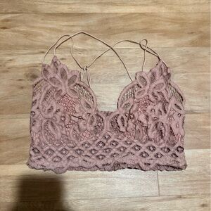 Free People Lace Bralette in Pink